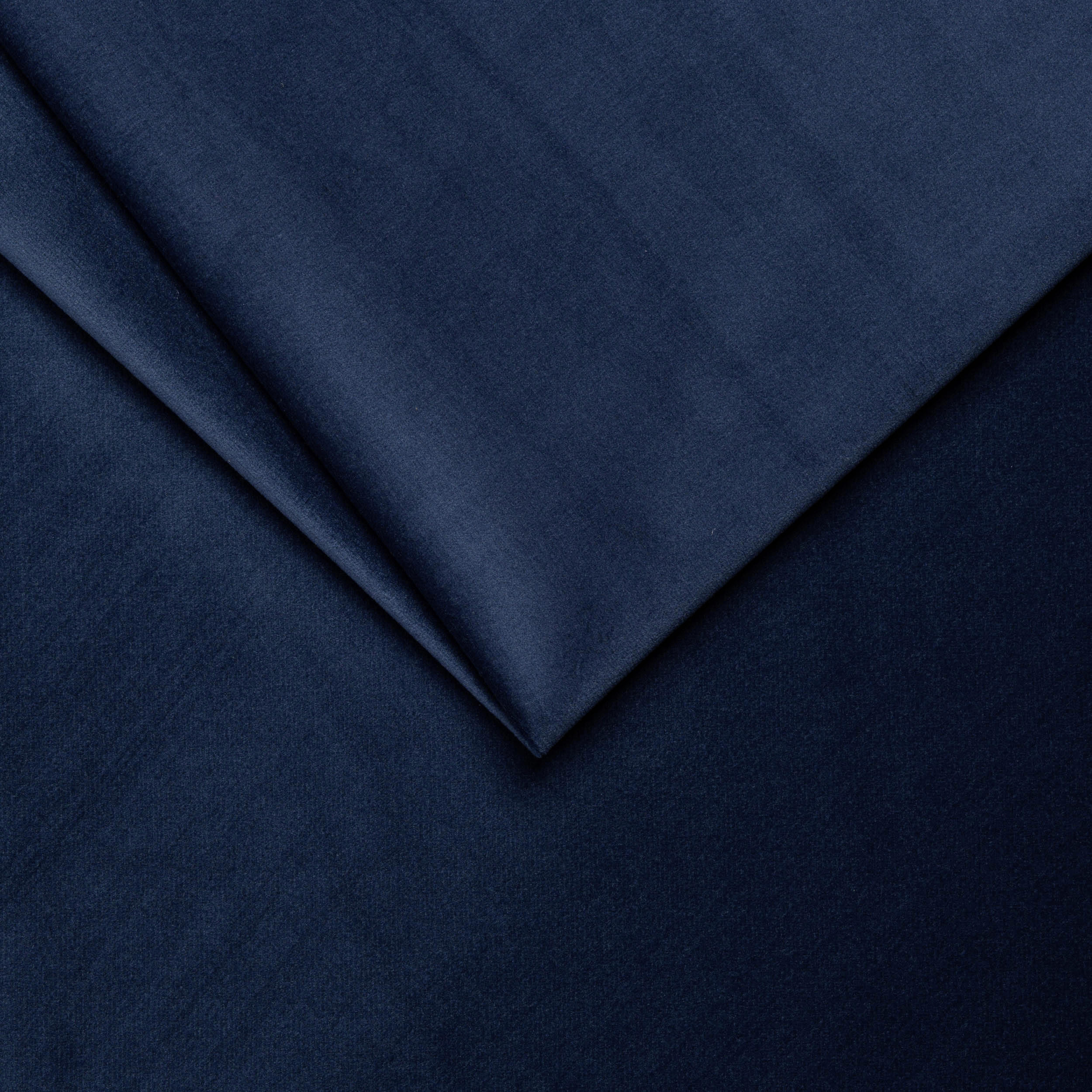 WOHNLANDSCHAFT Blau Velours  - Blau/Schwarz, KONVENTIONELL, Textil/Metall (175/280cm) - Livetastic