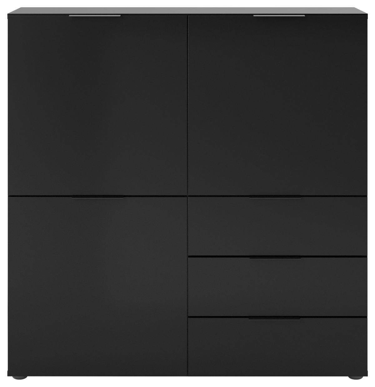 KOMMODE  in 100/101/32 cm  - Schwarz, KONVENTIONELL, Holzwerkstoff/Kunststoff (100/101/32cm) - MID.YOU