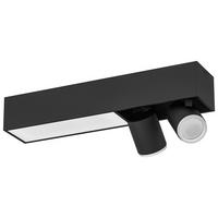 LED-DECKENLEUCHTE 40,8/12,7/8,5 cm   - Schwarz, Basics, Metall (40,8/12,7/8,5cm) - Philips HUE