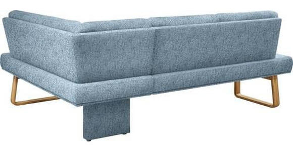 ECKBANK 265/174 cm  in Eichefarben, Hellblau  - Eichefarben/Hellblau, Design, Holz/Textil (265/174cm) - Dieter Knoll