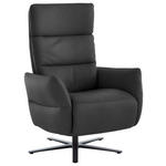 RELAXSESSEL in Leder Anthrazit  - Anthrazit/Schwarz, Design, Leder/Metall (82/119/85cm) - Dieter Knoll