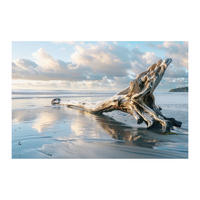 LEINWANDBILD Landschaft & Natur, Strand & Meer 85/113 cm  - Multicolor, Basics, Holz/Textil (85/113cm)