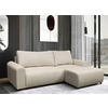 ECKSOFA  in Struktur Beige  250/160 cm  - Beige/Schwarz, Design, Kunststoff/Textil (250/160cm) - MID.YOU