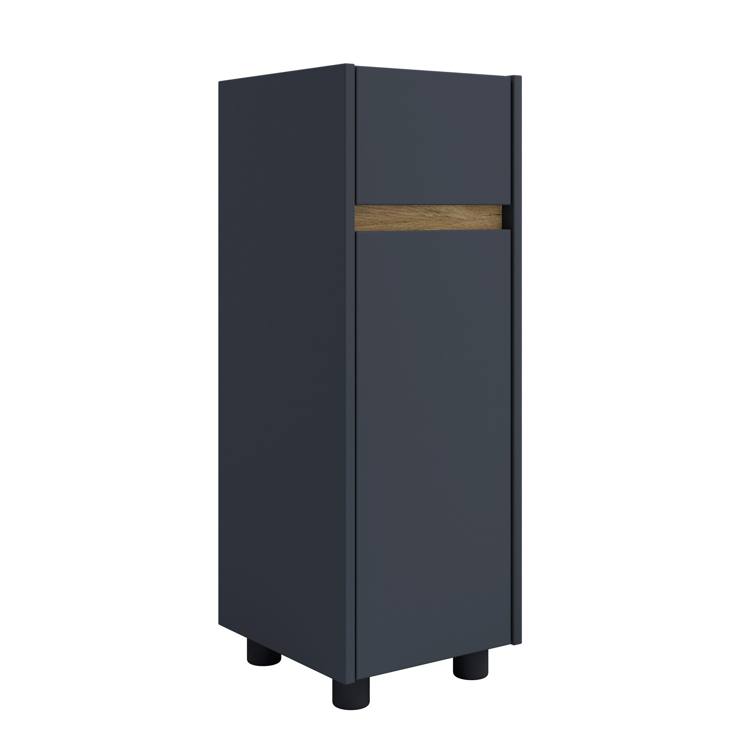 MIDISCHRANK 30/85/33 cm  - Honigeiche/Anthrazit, Trend, Holzwerkstoff/Kunststoff (30/85/33cm) - MID.YOU