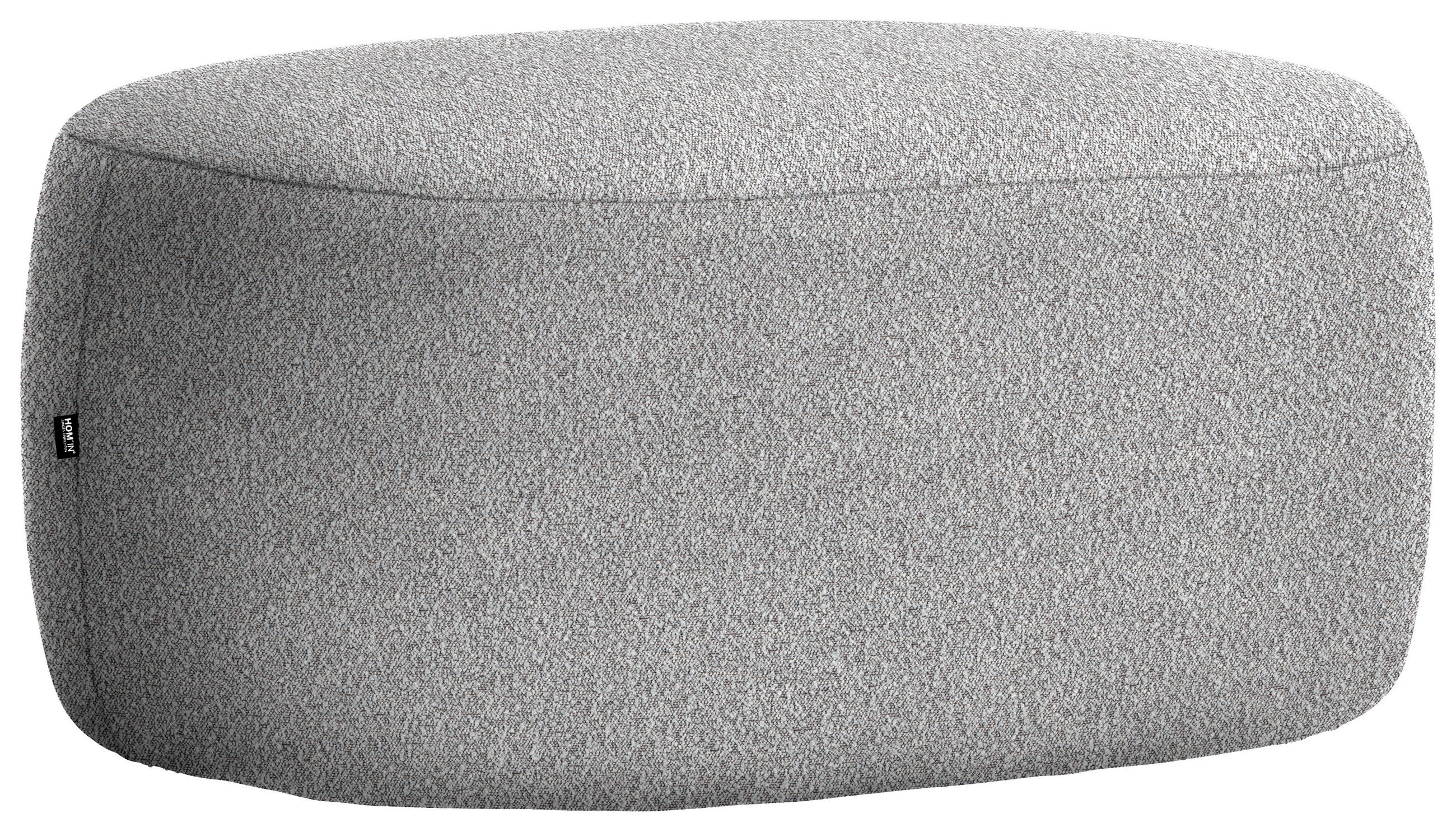 HOCKER in Textil Dunkelgrau  - Dunkelgrau/Schwarz, MODERN, Kunststoff/Textil (88/43/66cm) - Hom`in