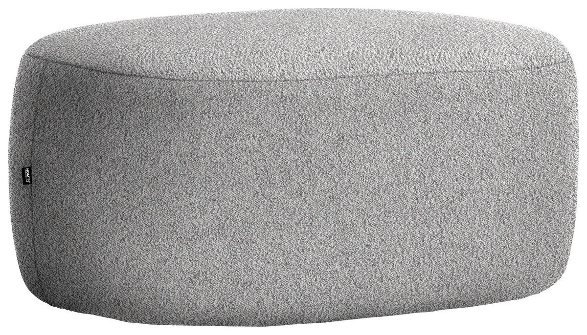 HOCKER in Textil Dunkelgrau  - Dunkelgrau/Schwarz, MODERN, Kunststoff/Textil (88/43/66cm) - Hom`in