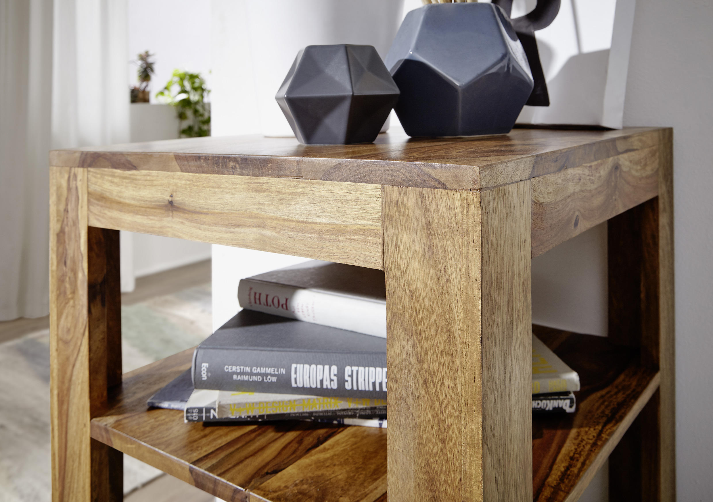 REGAL Sheesham massiv Sheeshamfarben  - Sheeshamfarben, MODERN, Holz (44/80/44cm) - MID.YOU