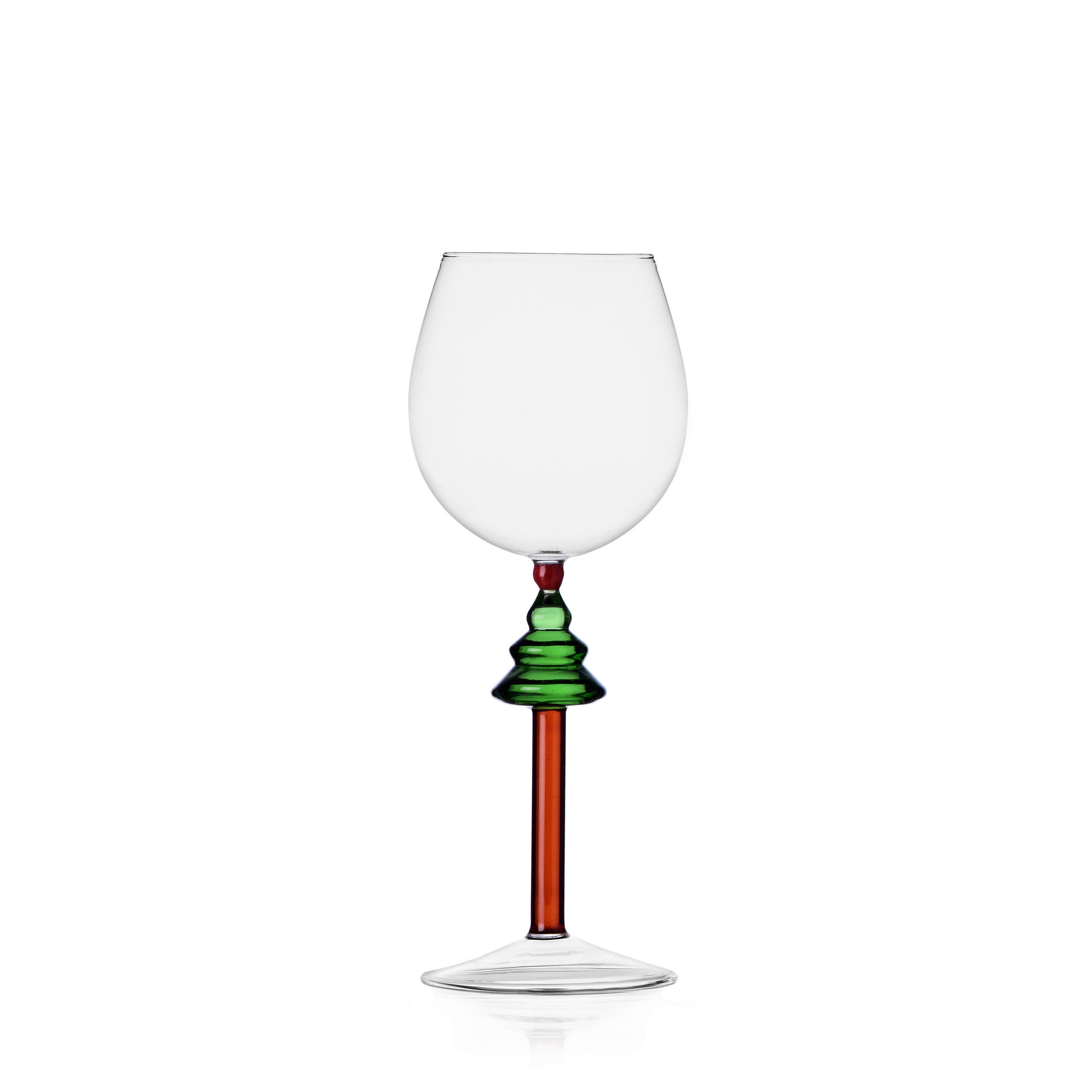 KOZAREC ZA VINO    - večbarvno, Trendi, steklo (8.5/8.5/22cm)