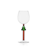 KOZAREC ZA VINO    - večbarvno, Trendi, steklo (8.5/8.5/22cm)