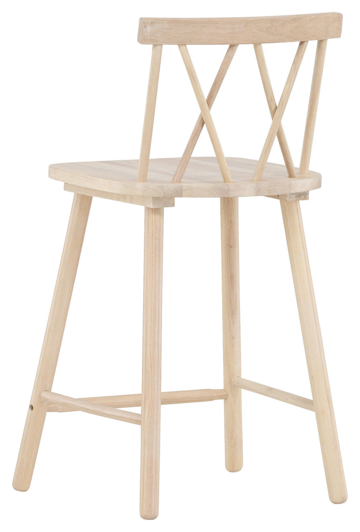 BARHOCKER-SET Weiß Kautschukholz abwischbar  - Weiß, Design, Holz (43/90/44cm) - Livetastic