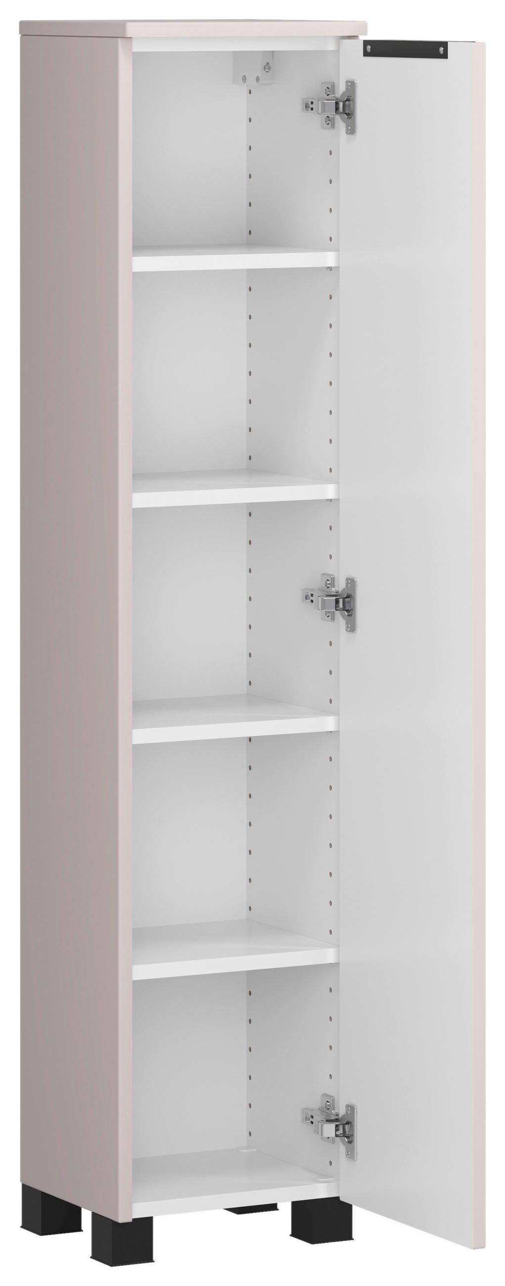 MIDISCHRANK 30/130/35 cm  - Kaschmir/Schwarz, Modern, Holzwerkstoff/Kunststoff (30/130/35cm) - Held