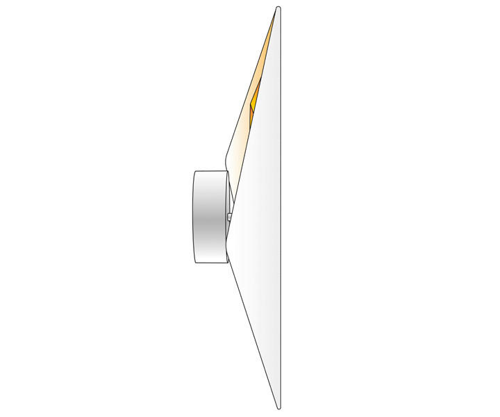 Grossmann Led-Wandleuchte Kito Weiß 29x11.5x57 cm