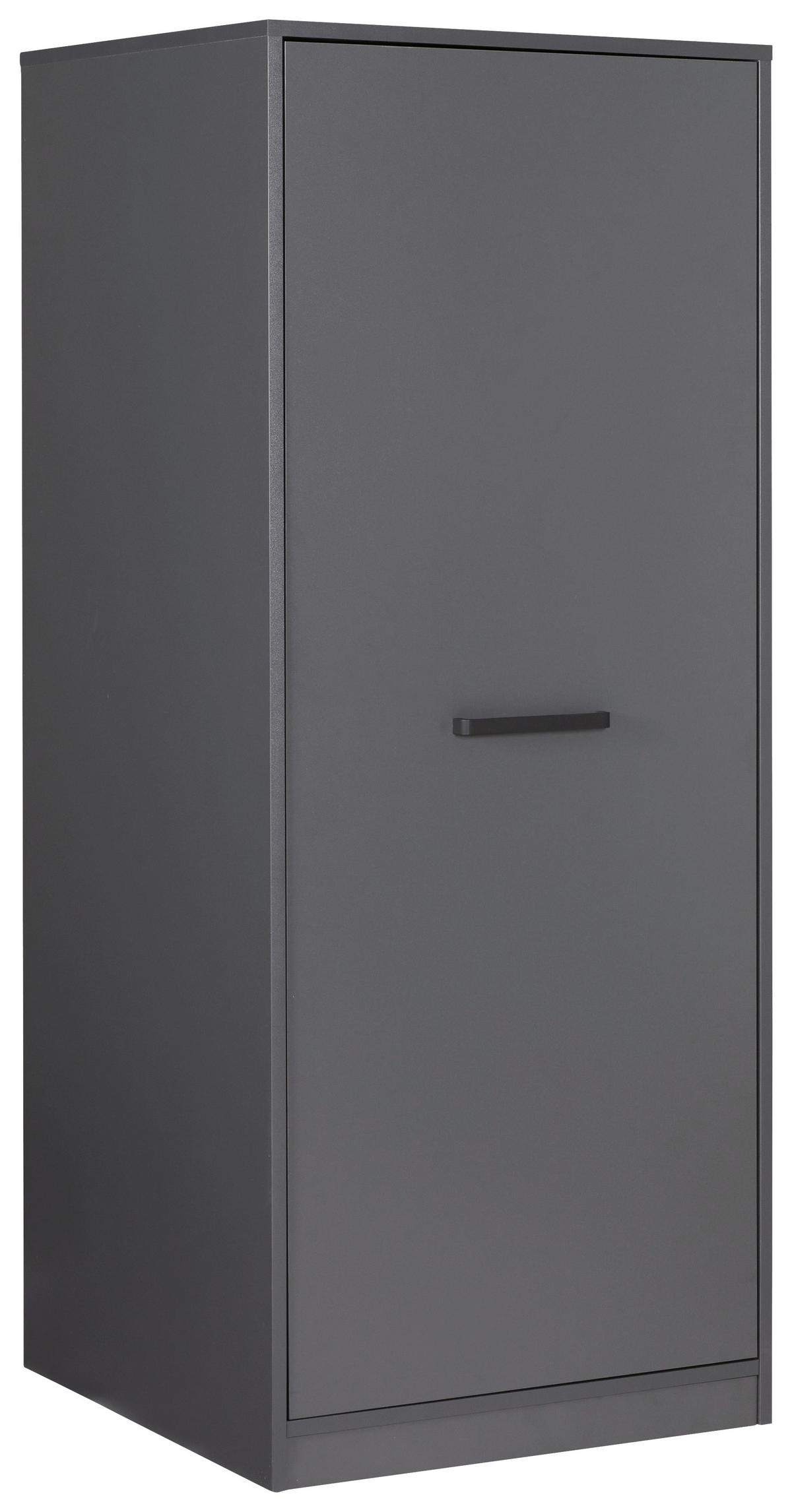 MEHRZWECKSCHRANK 67/164/68 cm  in Anthrazit  - Anthrazit/Schwarz, MODERN, Holzwerkstoff/Metall (67/164/68cm) - home24