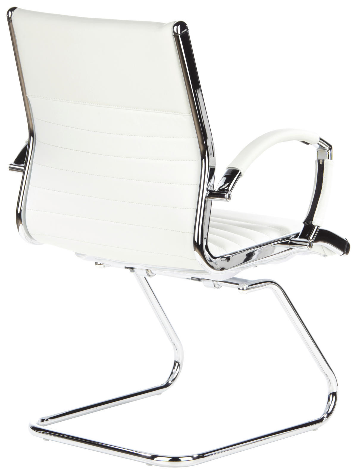 KONFERENČNI STOL tekstil, usnje krem barve, barve kroma  - barve kroma/krem barve, Moderno, kovina/tekstil (62/94/46cm) - MID.YOU