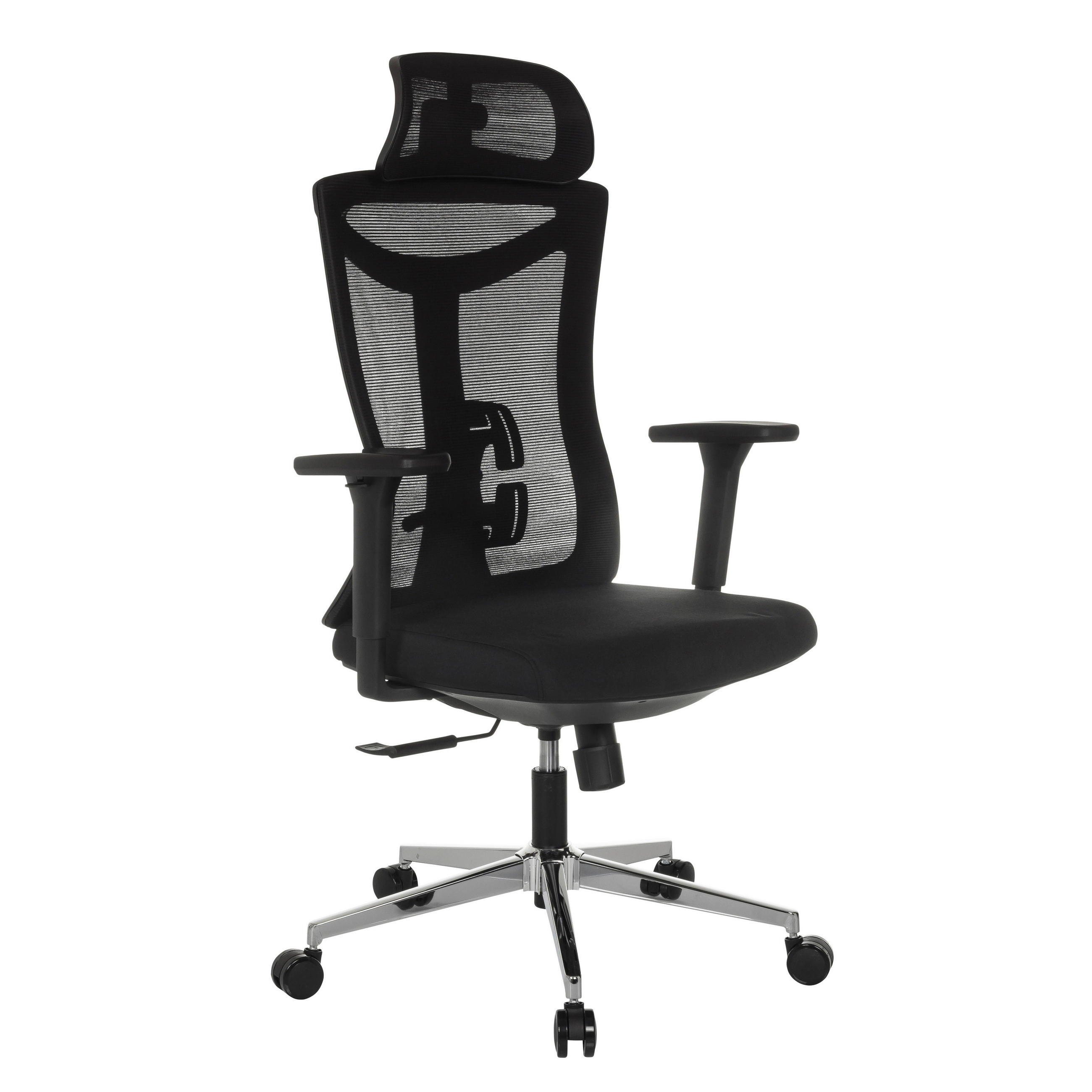MID.YOU OTOČNÁ STOLIČKA, sieťovina, čierna