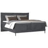 BOXSPRINGBETT 180/200 cm  in Dunkelgrau  - Dunkelgrau/Schwarz, Konventionell, Textil/Metall (180/200cm) - Esposa