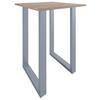 BARBORD i metall, trämaterial  80/102/80 cm  - Sonoma ek/silver, Klassisk, metall/trämaterial (80/102/80cm)