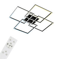 LED PLAFONJERA - crna, Osnovno, metal/plastika (72,4/72,4/8,4cm)