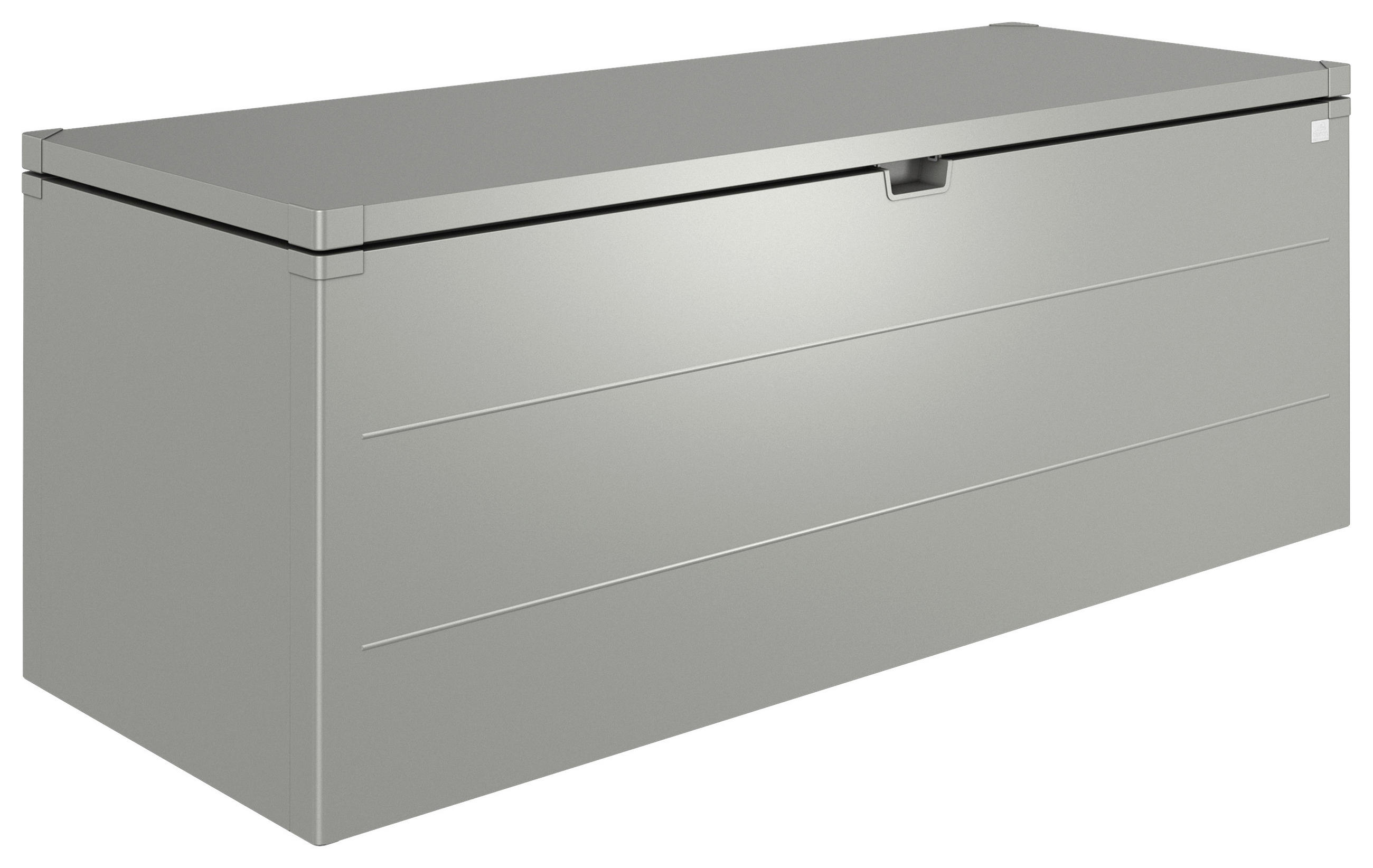  KISSENBOX 207/81/80 cm Metall Grau  - Grau, Basics, Metall (207/81/80cm) - Biohort