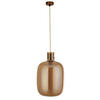 HÄNGLAMPA Barrel 30/127 cm  - bärnstensfärgad, Design, metall/glas (30/127cm)
