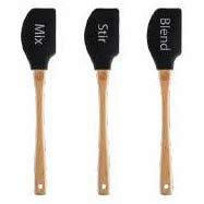SET KUHINJSKIH POMAGALA Essentials - prirodne boje/crna, Basics, drvo/plastika