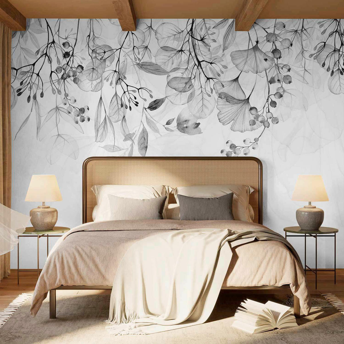 FOTOTAPETE - Weiß/Grau, LIFESTYLE, Textil (100/70cm) - artgeist