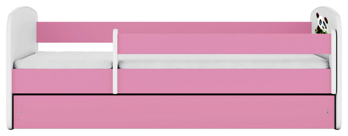 KINDER-/JUNIORBETT - Pink/Birkefarben, MODERN, Holz/Holzwerkstoff (80/160cm) - MID.YOU