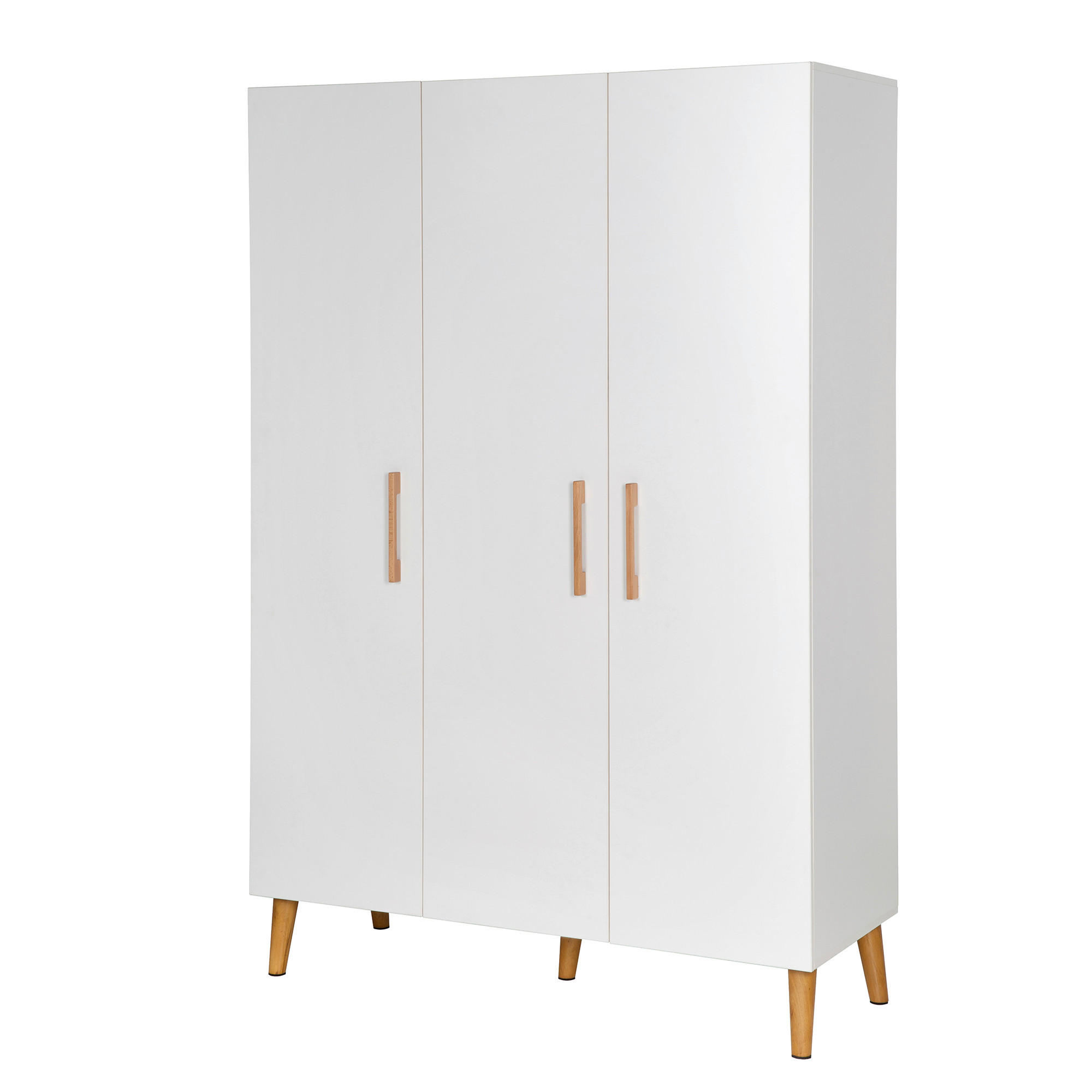 BABYKLEIDERSCHRANK roba Mick Weiß  - Weiß, Basics, Holzwerkstoff (134/198,5/50cm) - Roba