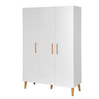 BABYKLEIDERSCHRANK roba Mick Weiß  - Weiß, Basics, Holzwerkstoff (134/198,5/50cm) - Roba