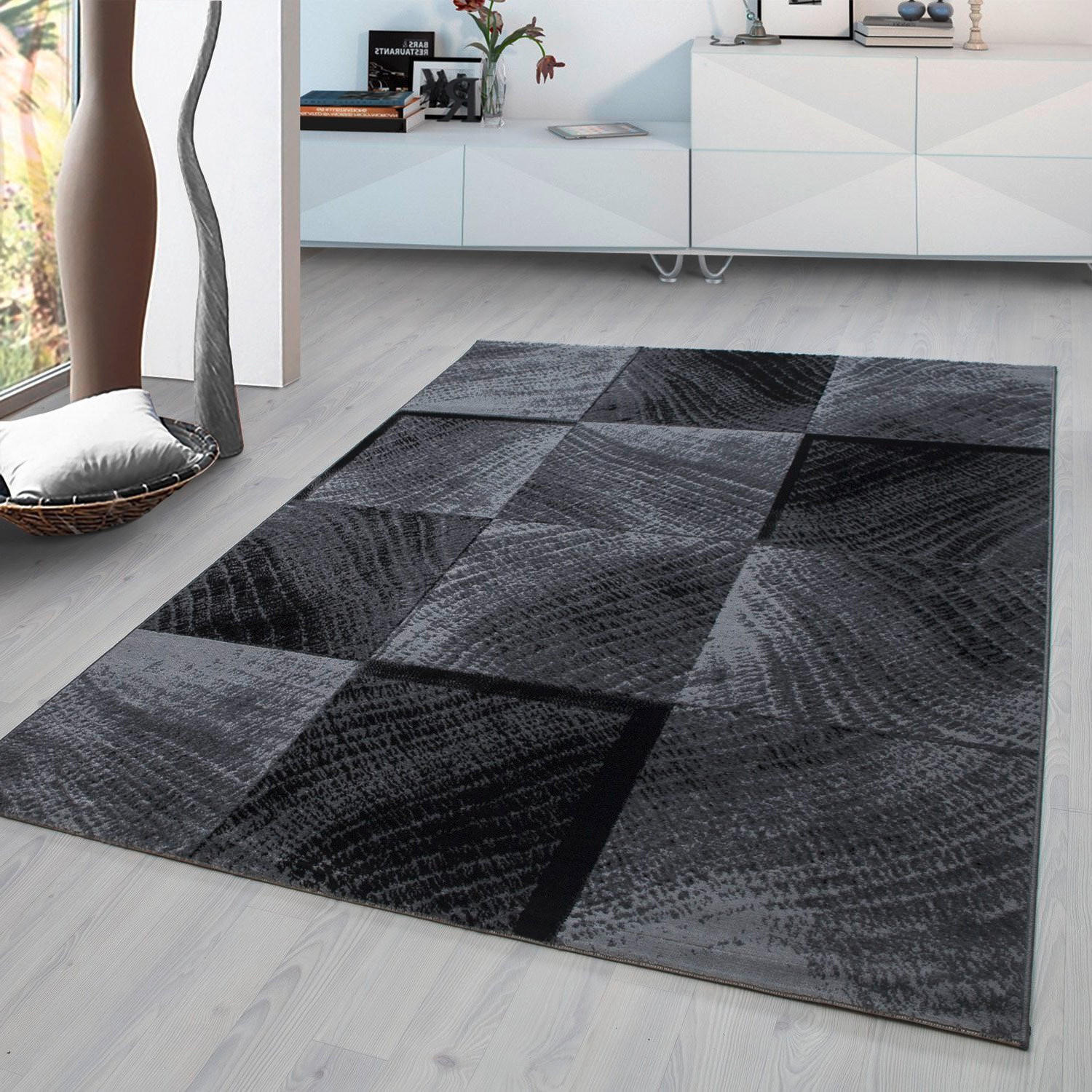 WEBTEPPICH 120/170 cm Plus 8003 Schwarz  - Schwarz, Design, Textil (120/170cm) - Novel