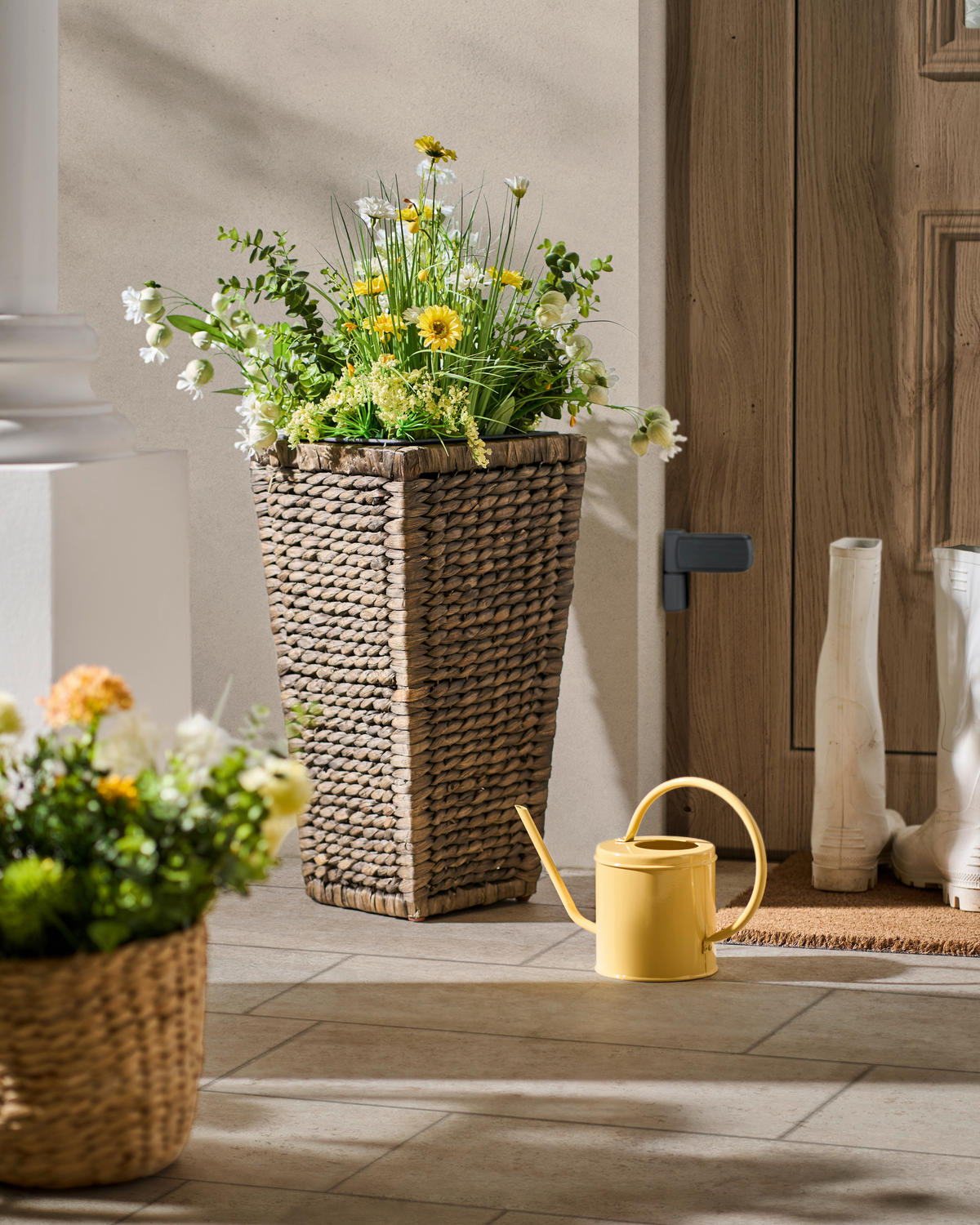 PFLANZTOPF - Dunkelbraun, Lifestyle, Naturmaterialien/Kunststoff (27/27/52cm) - Landscape