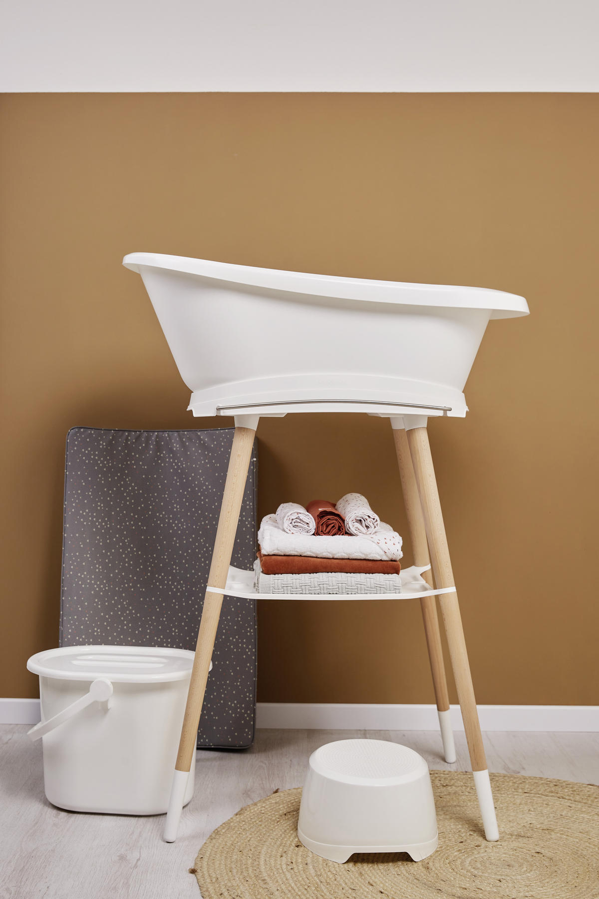 SET ZA KUPANJE BEBE  Sense  - bijela, Basics, plastika (79,5/40/46cm) - Bebe Jou