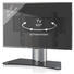 TV-RACK Schwarz, Silberfarben - Silberfarben/Schwarz, KONVENTIONELL, Glas/Metall (70/52/30cm)