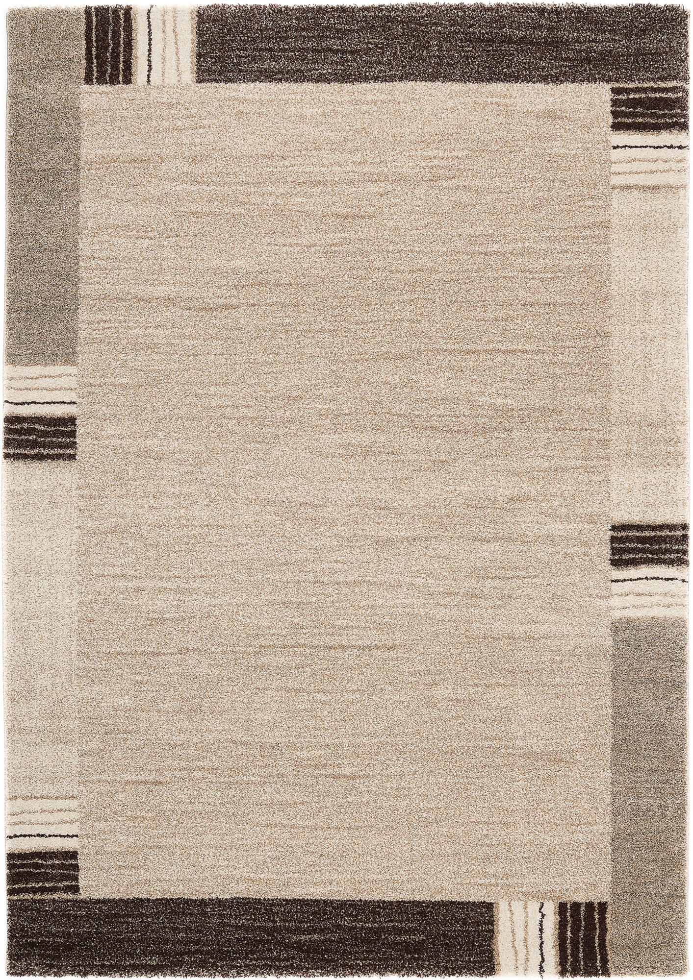 WEBTEPPICH 65/130 cm Palazzo Lobo Braun, Beige  - Beige/Braun, KONVENTIONELL, Textil (65/130cm) - Novel