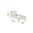 BETT 90/200 cm  in Champagner  - Champagner/Alufarben, Design, Holzwerkstoff/Metall (90/200cm) - Carryhome