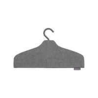 KLEIDERBÜGEL Textil  - Schwarz/Grau, Basics, Textil (41,5/22,5/22,5cm) - Brabantia