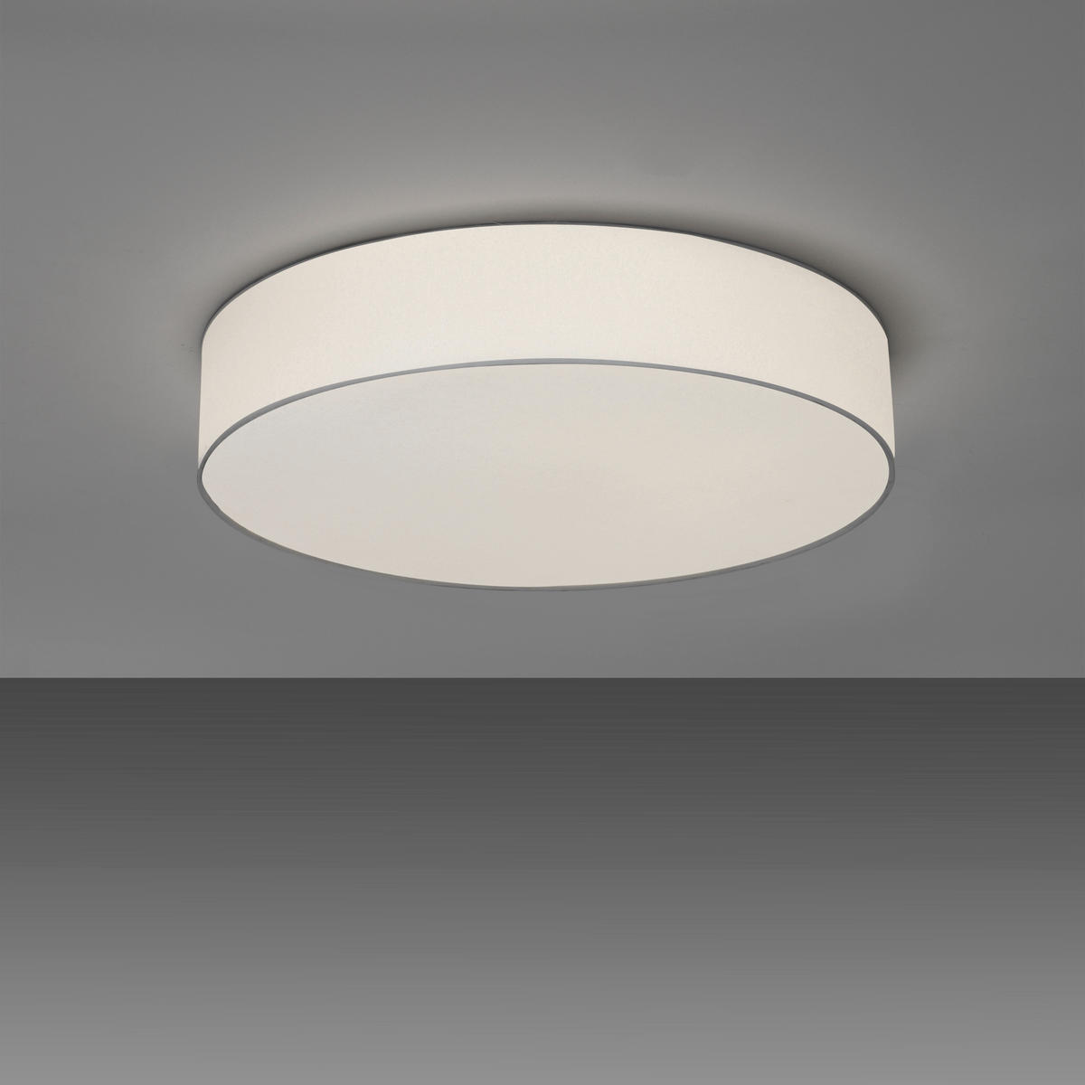 LED-DECKENLEUCHTE 50/10 cm    - Weiß, Trend, Kunststoff/Textil (50/10cm) - Novel