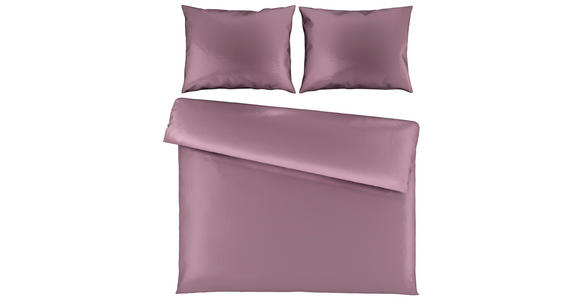 BETTWÄSCHE TANJA Satin 200/200 cm - Mauve, Basics, Textil (200/200cm) - Novel