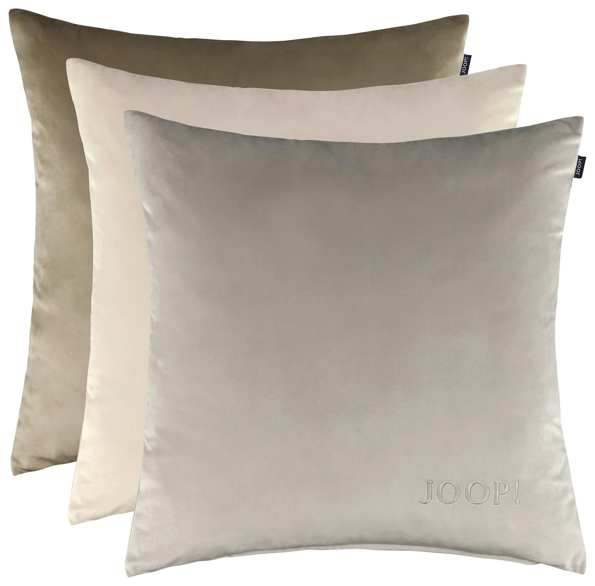 POTAH NA POLŠTÁŘ  45/45 cm - šedá, Basics, textil (45/45cm) - Joop!