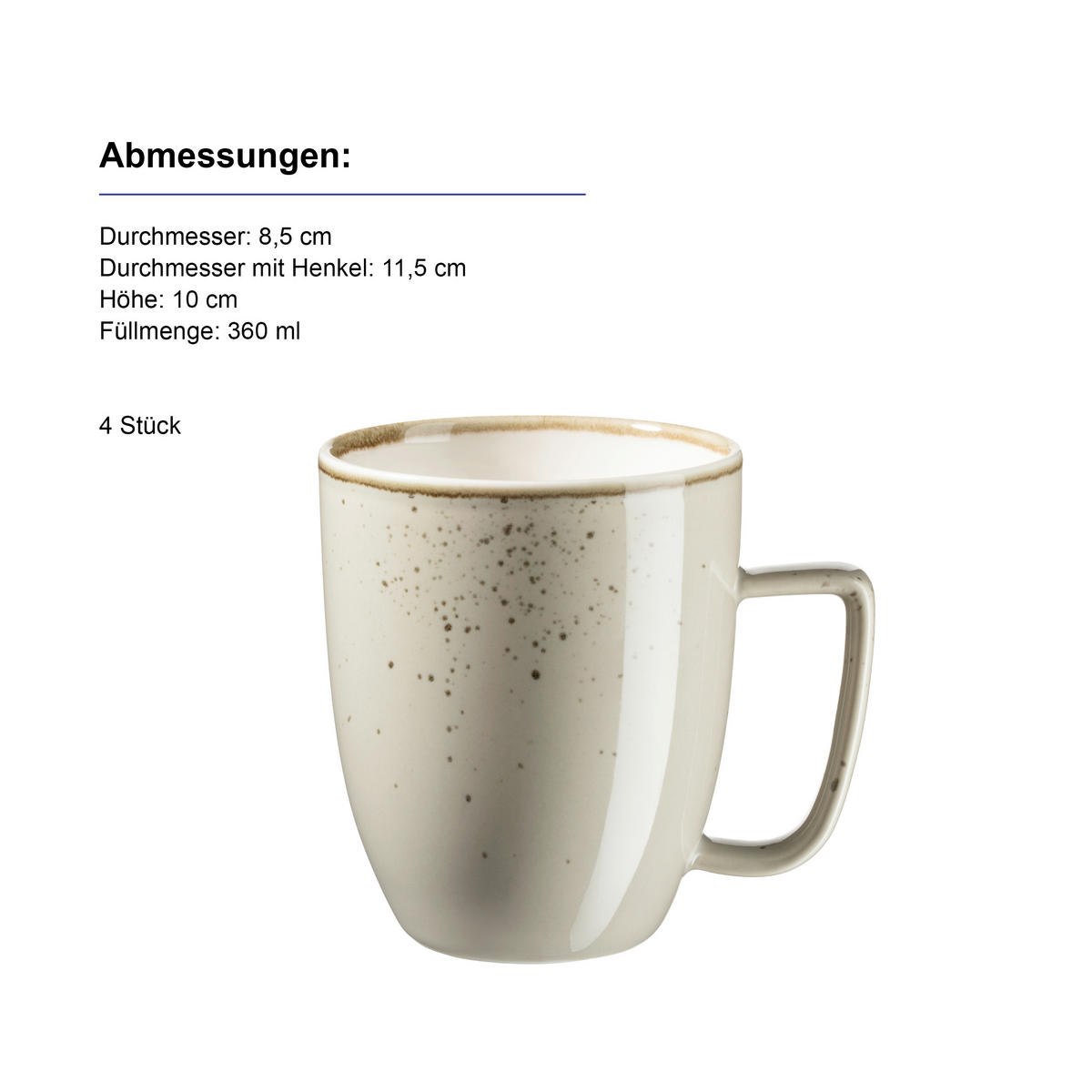 KOMBISERVICE PINTAR 16-teilig  - Graugrün, Basics, Keramik - Mäser