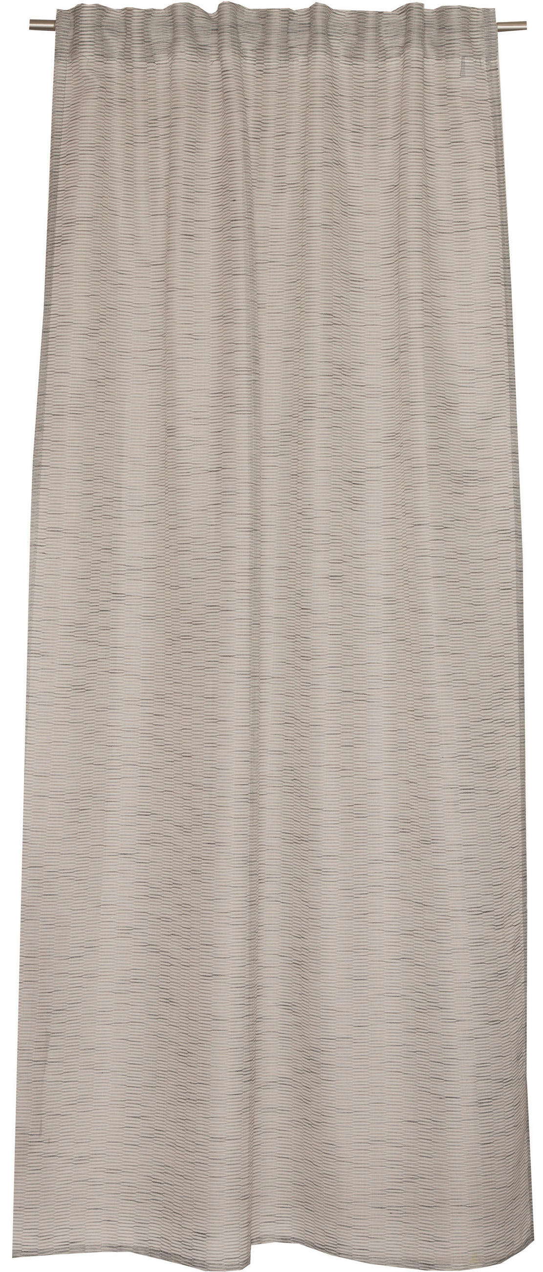 FERTIGVORHANG transparent  - Grau, Basics, Textil (130/250cm) - Schöner Wohnen