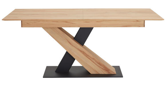 ESSTISCH Buche massiv rechteckig Anthrazit, Buchefarben - Anthrazit/Buchefarben, Design, Holz/Metall (160/95/76cm) - Valnatura