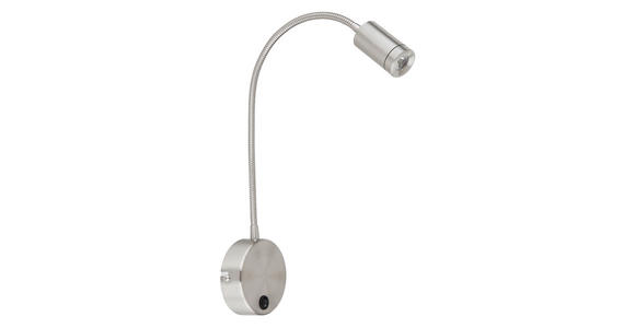 LED-WANDLEUCHTE 9/50 cm - Nickelfarben, Basics, Kunststoff/Metall (9/50cm) - Novel