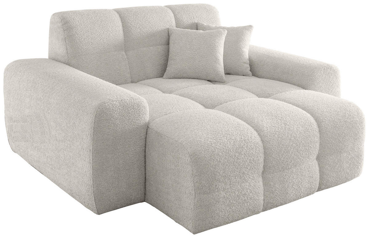 XXL-SESSEL - Schwarz/Weiß, MODERN, Kunststoff/Textil (181/87/155cm) - Livetastic