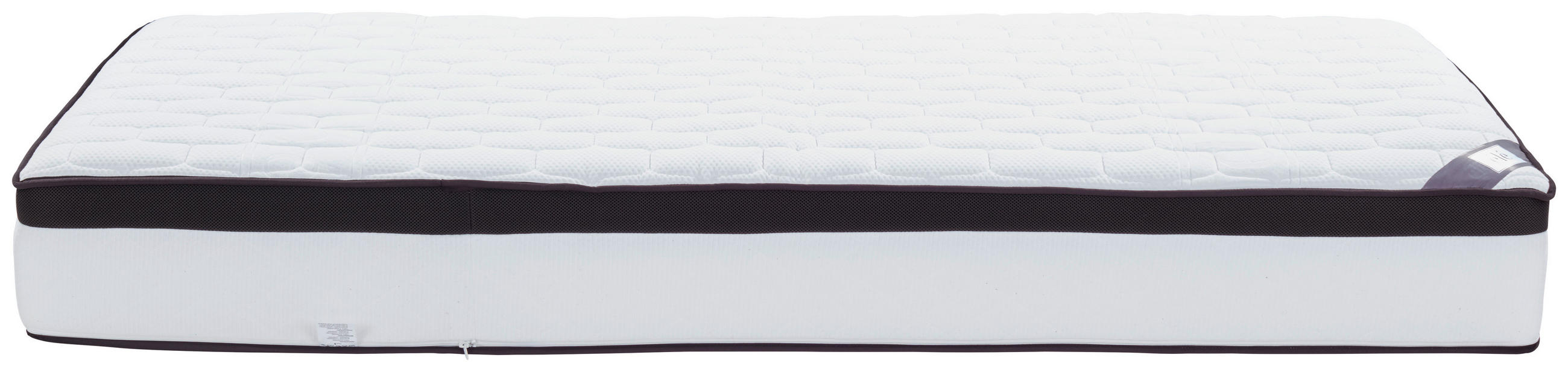 TASCHENFEDERKERNMATRATZE PLUMA COCO 160/200 cm Höhe ca. 27 cm 7 -Zonen - Weiß, Textil (160/200cm) - Ele