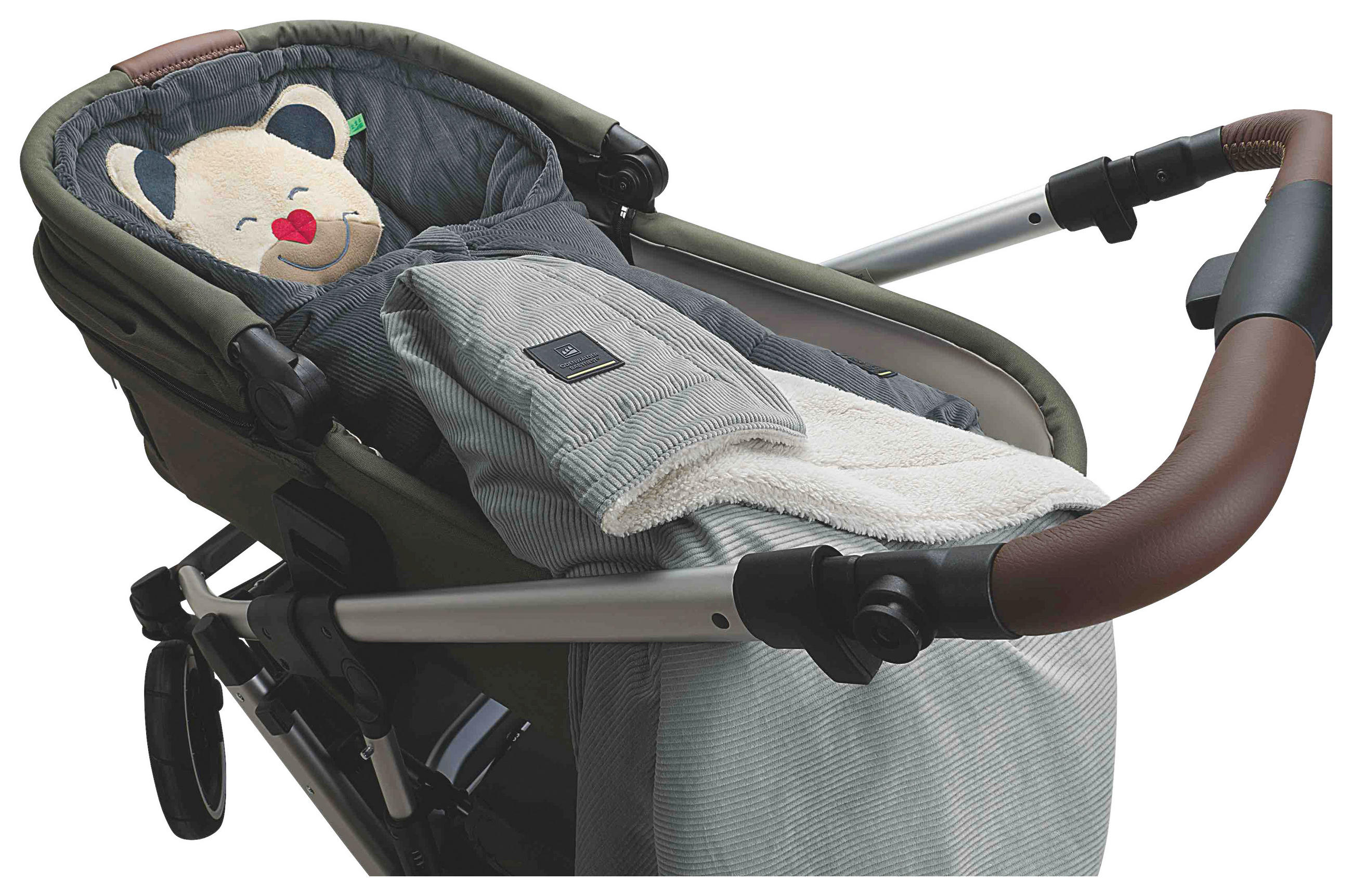 Thumbnail - Odenwälder Schmusedecke Cord, Hellgrau, Textil, 68x100 cm, Schlafen, Kuscheln & Schlafen, Schmusedecken