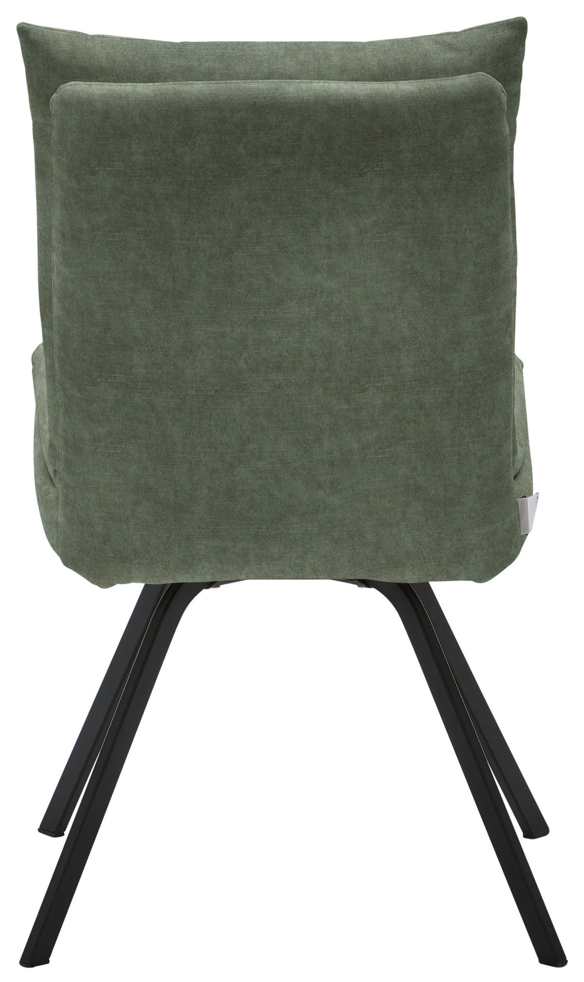 STUHL  in Velours Textil  - Dunkelgrün/Schwarz, Design, Textil/Metall (50/84/68cm) - Welnova