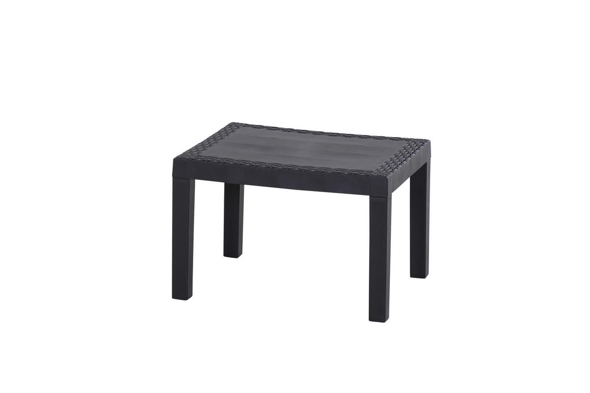 BALKONSET  3-teilig  - Anthrazit, MODERN, Kunststoff (58/74/63cm) - Gardenson