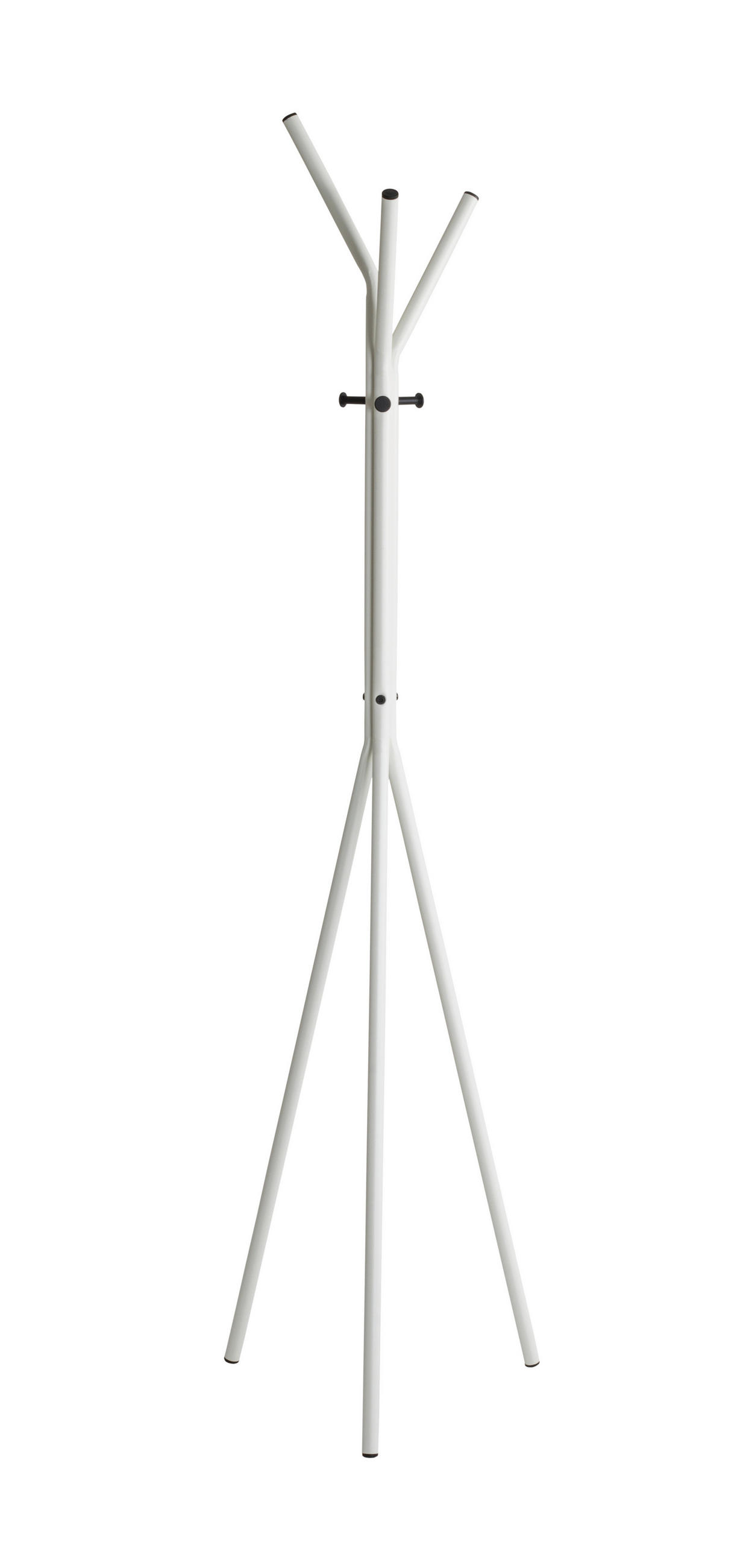 KLEIDERSTÄNDER in Schwarz, Weiß 46/178/46 cm   - Schwarz/Weiß, Design, Metall (46/178/46cm)