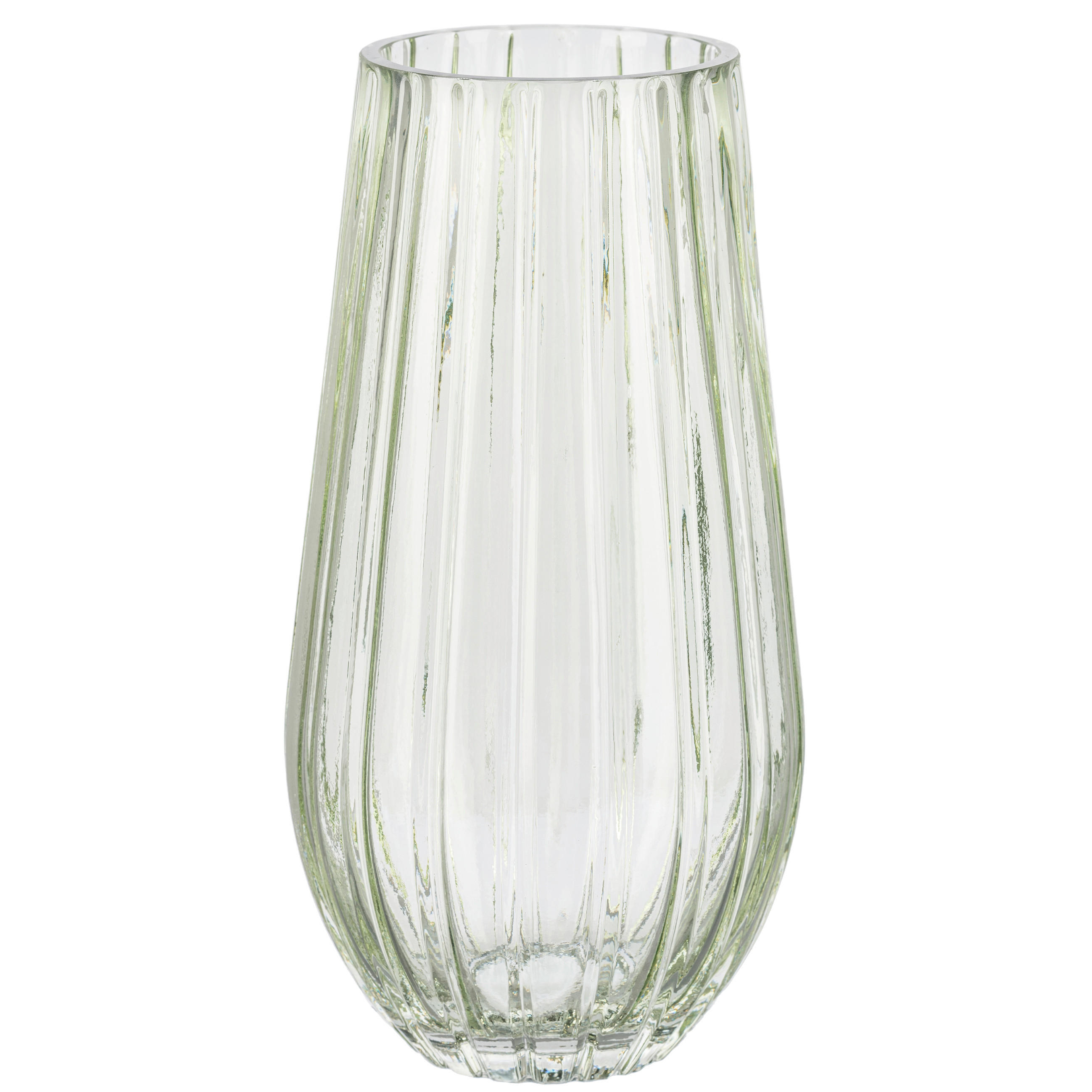 DEKOVASE  - Salbeigrün, Basics, Glas (14/26/14cm)